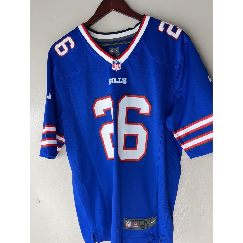 Nike NFL Buffalo Bills Devin Singletary 26 Jersey Blue Mens Small On Field